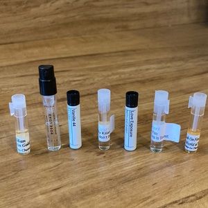 Samples from Boy Smells, Le Labo, Lab on Fire, By Kilian, Moth & Rabbit